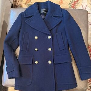 J. Crew Classic Navy Pea Coat